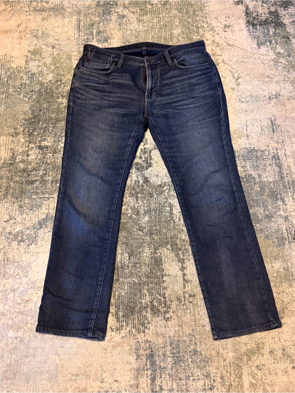 John Varvatos Bowery Slim Straight in Blue Men 32x29 Zip Fly Designer